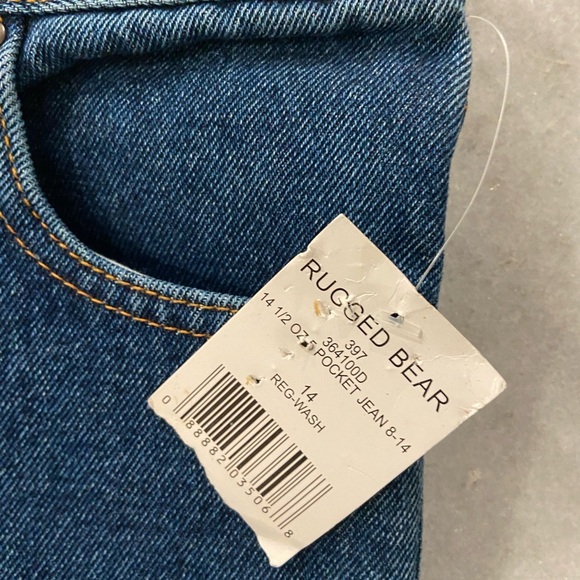 NWT Rugged Bear Girls Size 14 Cotton Denim Straight Leg Classic Jeans - Picture 9 of 10